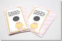 Little Girl Nurse On The Way - Baby Shower Scratch Off Game Tickets