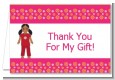 Doll Party African American - Birthday Party Thank You Cards thumbnail