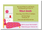 Doll Party - Birthday Party Petite Invitations