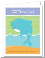 Dolphin | Aquarius Horoscope - Baby Shower Thank You Cards