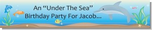 Dolphin - Personalized Birthday Party Banners