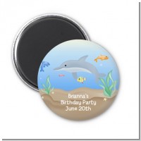 Dolphin - Personalized Birthday Party Magnet Favors