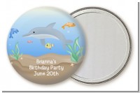 Dolphin - Personalized Birthday Party Pocket Mirror Favors