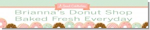 Donut Party - Personalized Birthday Party Banners
