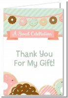 Donut Party - Birthday Party Thank You Cards