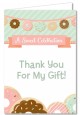 Donut Party - Birthday Party Thank You Cards thumbnail