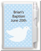 Dove Blue - Baptism / Christening Personalized Notebook Favor