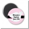 Dove Pink - Personalized Baptism / Christening Magnet Favors thumbnail