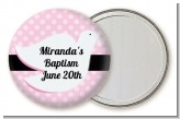 Dove Pink - Personalized Baptism / Christening Pocket Mirror Favors