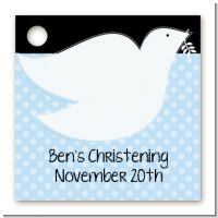 Dove Blue - Personalized Baptism / Christening Card Stock Favor Tags