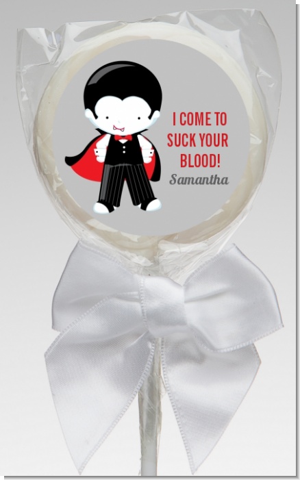 Dracula - Personalized Halloween Lollipop Favors