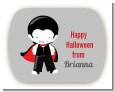 Dracula - Personalized Halloween Rounded Corner Stickers thumbnail