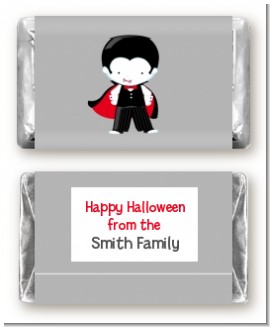 Dracula - Personalized Halloween Mini Candy Bar Wrappers