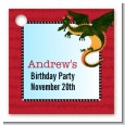 Dragon and Vikings - Personalized Birthday Party Card Stock Favor Tags thumbnail