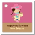 Dress Up Cowgirl Costume - Personalized Halloween Card Stock Favor Tags thumbnail