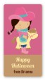 Dress Up Cowgirl Costume - Custom Rectangle Halloween Sticker/Labels thumbnail