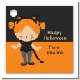 Dress Up Kitty Costume - Personalized Halloween Card Stock Favor Tags thumbnail