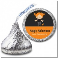 Dress Up Kitty Costume - Hershey Kiss Halloween Sticker Labels