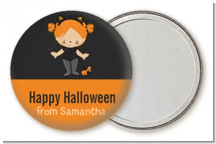Dress Up Kitty Costume - Personalized Halloween Pocket Mirror Favors