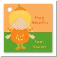 Dress Up Pumpkin Costume - Personalized Halloween Card Stock Favor Tags thumbnail