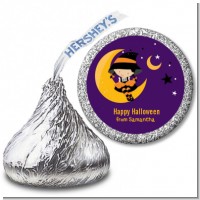 Dress Up Witch Costume - Hershey Kiss Halloween Sticker Labels
