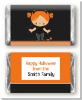 Dress Up Kitty Costume - Personalized Halloween Mini Candy Bar Wrappers