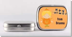Dress Up Pumpkin Costume - Personalized Halloween Mint Tins