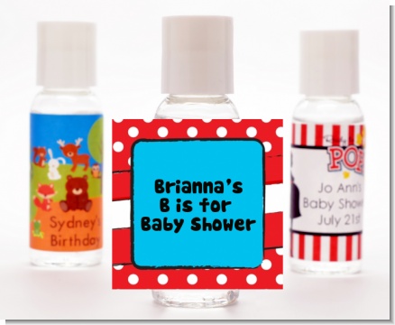 Dr. Seuss Inspired - Personalized Baby Shower Hand Sanitizers Favors