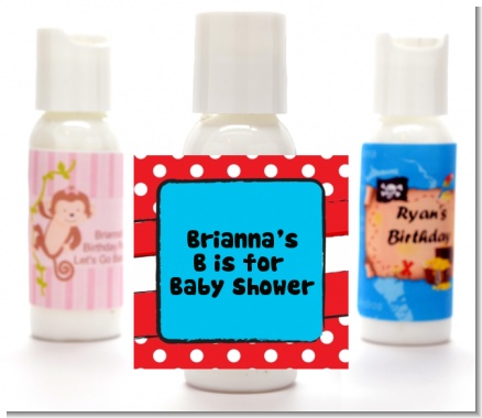 Dr. Seuss Inspired - Personalized Baby Shower Lotion Favors