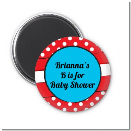 Dr. Seuss Inspired - Personalized Baby Shower Magnet Favors