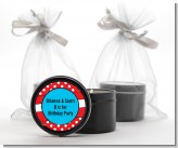 Dr. Seuss Inspired Thing 1 Thing 2 - Birthday Party Black Candle Tin Favors