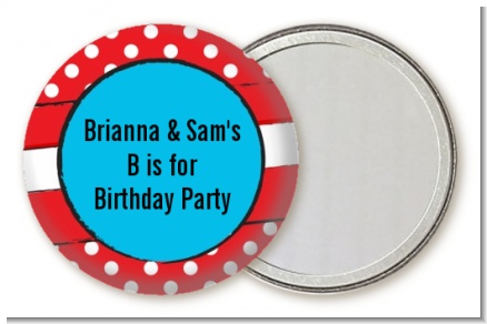 Dr. Seuss Inspired Thing 1 Thing 2 - Personalized Birthday Party Pocket Mirror Favors