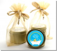 Duck - Baby Shower Gold Tin Candle Favors