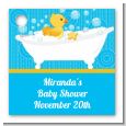 Duck - Personalized Baby Shower Card Stock Favor Tags thumbnail