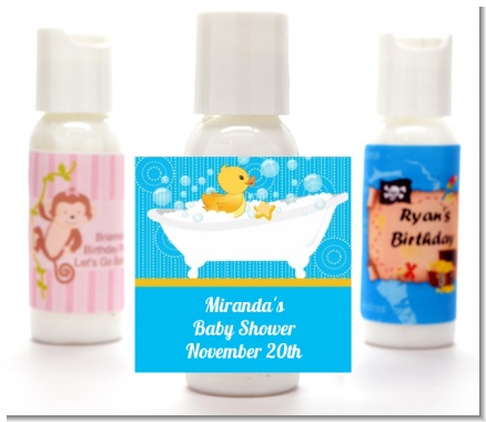 Duck - Personalized Baby Shower Lotion Favors