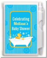 Duck - Baby Shower Personalized Notebook Favor