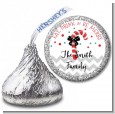 Eat, Drink & Be Merry - Hershey Kiss Christmas Sticker Labels thumbnail