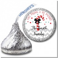 Eat, Drink & Be Merry - Hershey Kiss Christmas Sticker Labels