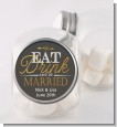 Eat Drink And Be Married - Personalized Bridal Shower Candy Jar thumbnail