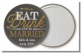 Eat Drink And Be Married - Personalized Bridal Shower Pocket Mirror Favors thumbnail