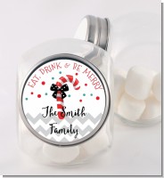 Eat, Drink & Be Merry - Personalized Christmas Candy Jar