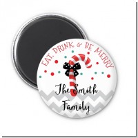 Eat, Drink & Be Merry - Personalized Christmas Magnet Favors