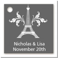 Eiffel Tower - Personalized Bridal Shower Card Stock Favor Tags