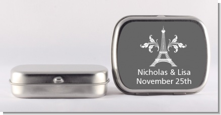 Eiffel Tower - Personalized Bridal Shower Mint Tins
