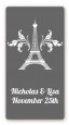 Eiffel Tower - Custom Rectangle Bridal Shower Sticker/Labels thumbnail