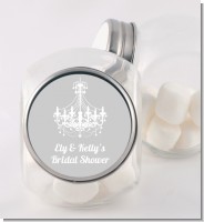 Elegant Chandelier - Personalized Bridal Shower Candy Jar