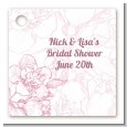 Elegant Flowers - Personalized Bridal Shower Card Stock Favor Tags thumbnail