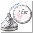 Elegant Flowers - Hershey Kiss Bridal Shower Sticker Labels thumbnail