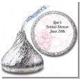 Elegant Flowers - Hershey Kiss Bridal Shower Sticker Labels thumbnail