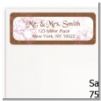 Elegant Flowers - Bridal Shower Return Address Labels thumbnail